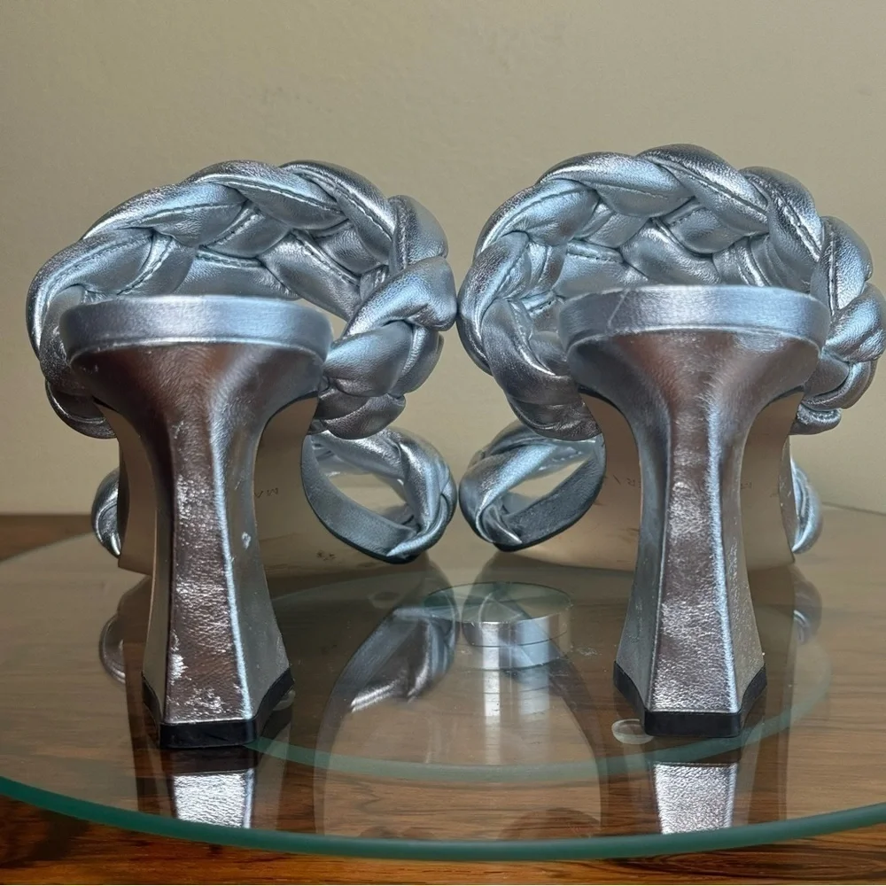 Marc Fisher LTD Hammy Sandal - silver - size 6 - Picture 11 of 16